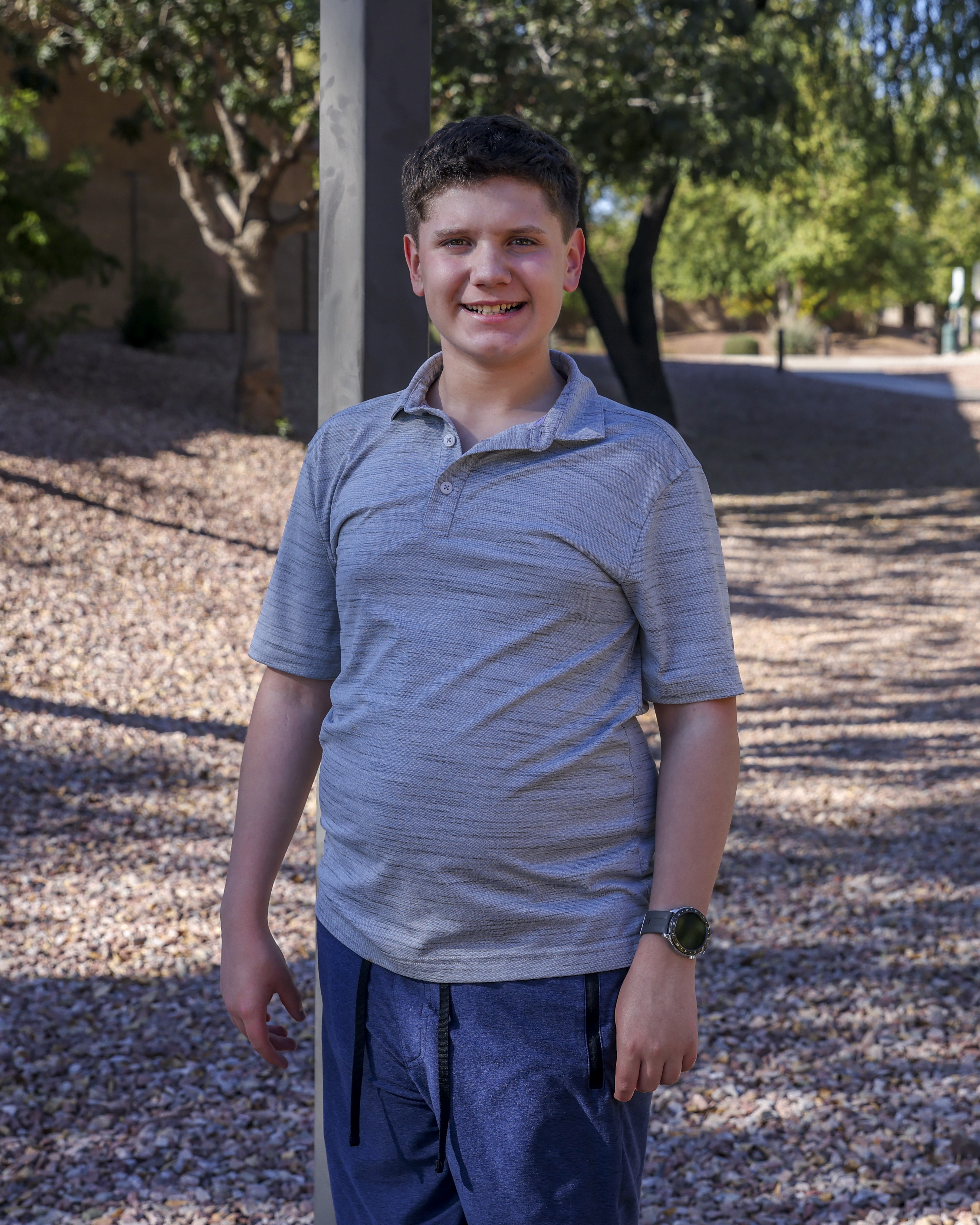 William standing smiling