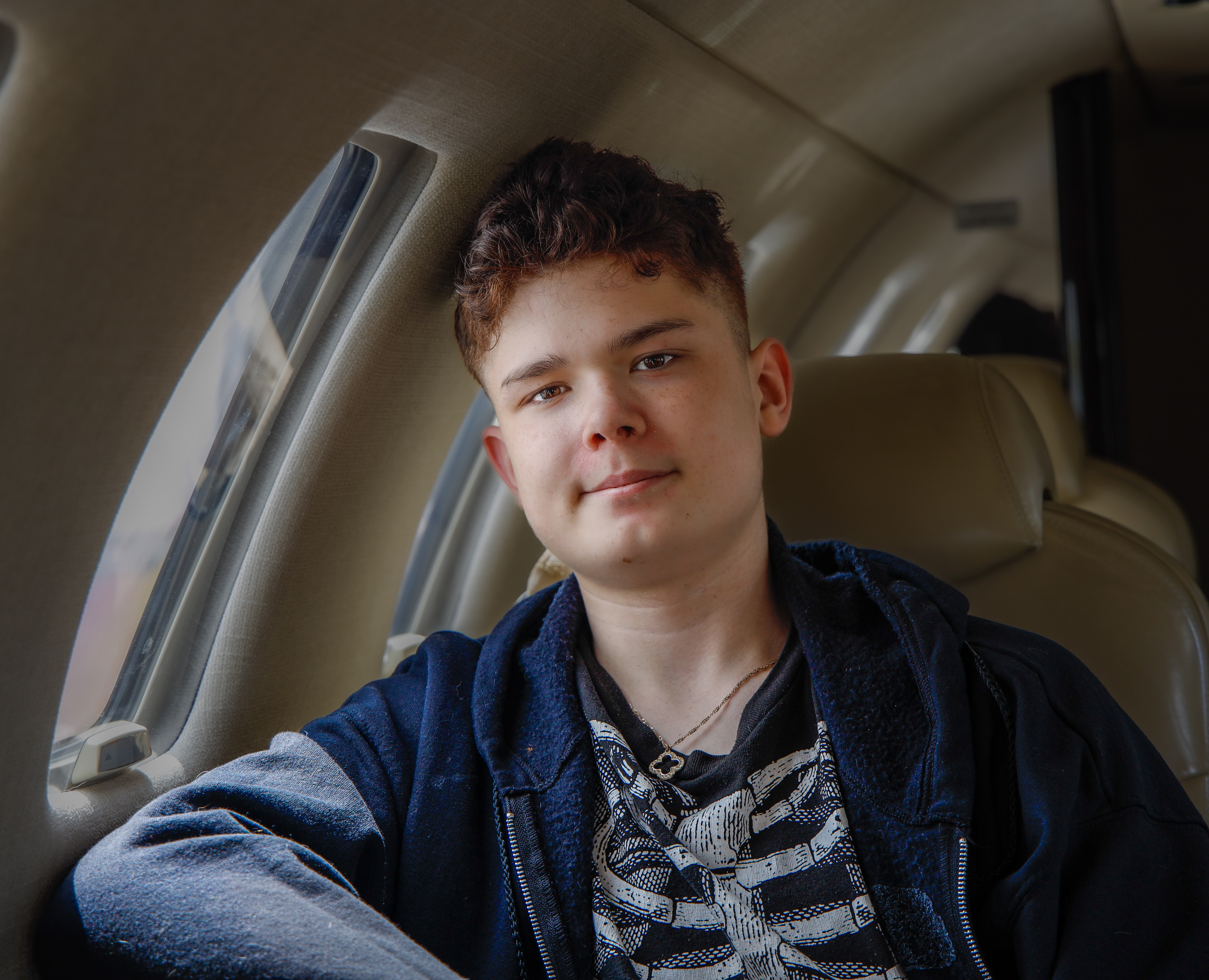 Diesel sitting in plane 