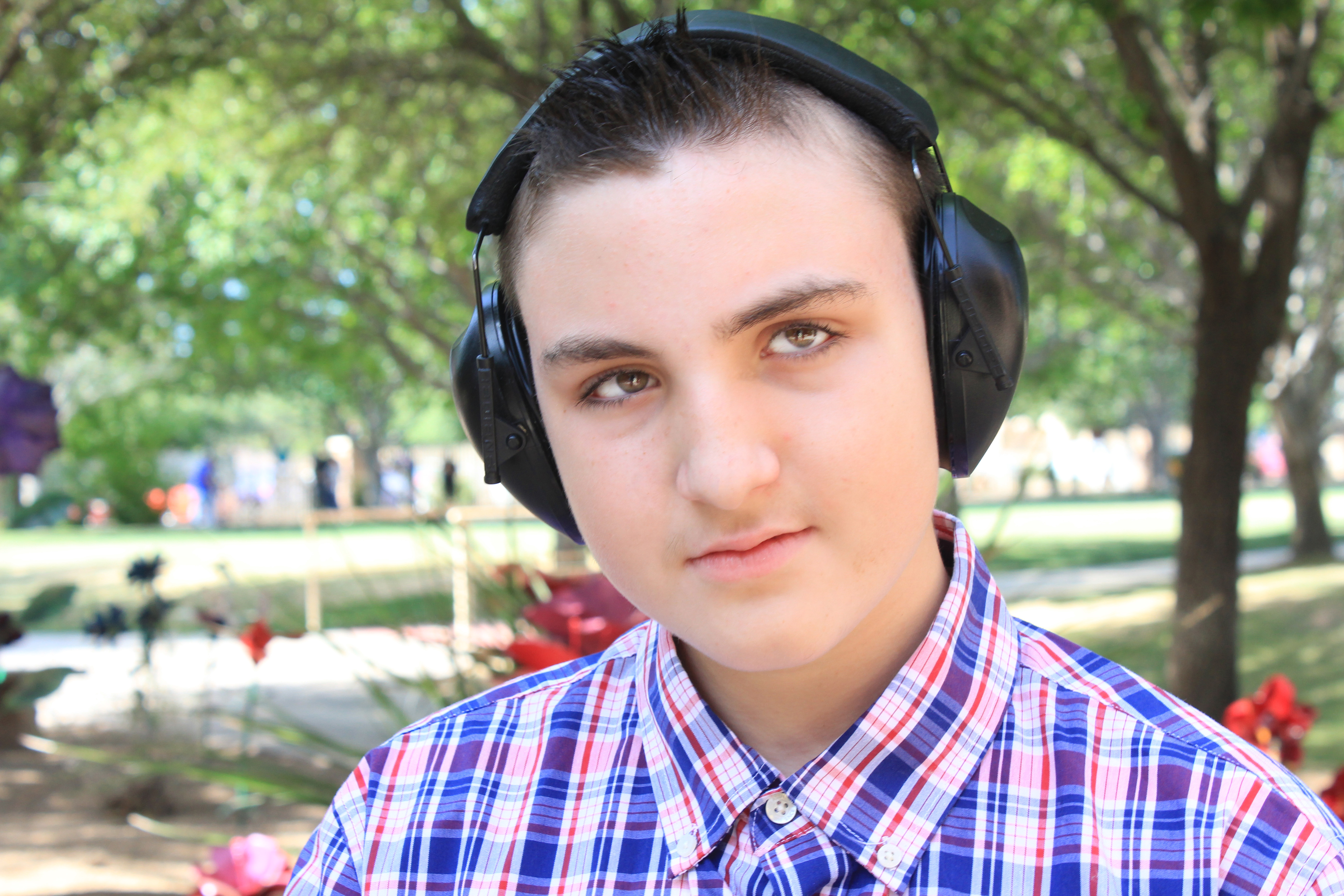 Gage headshot with trees