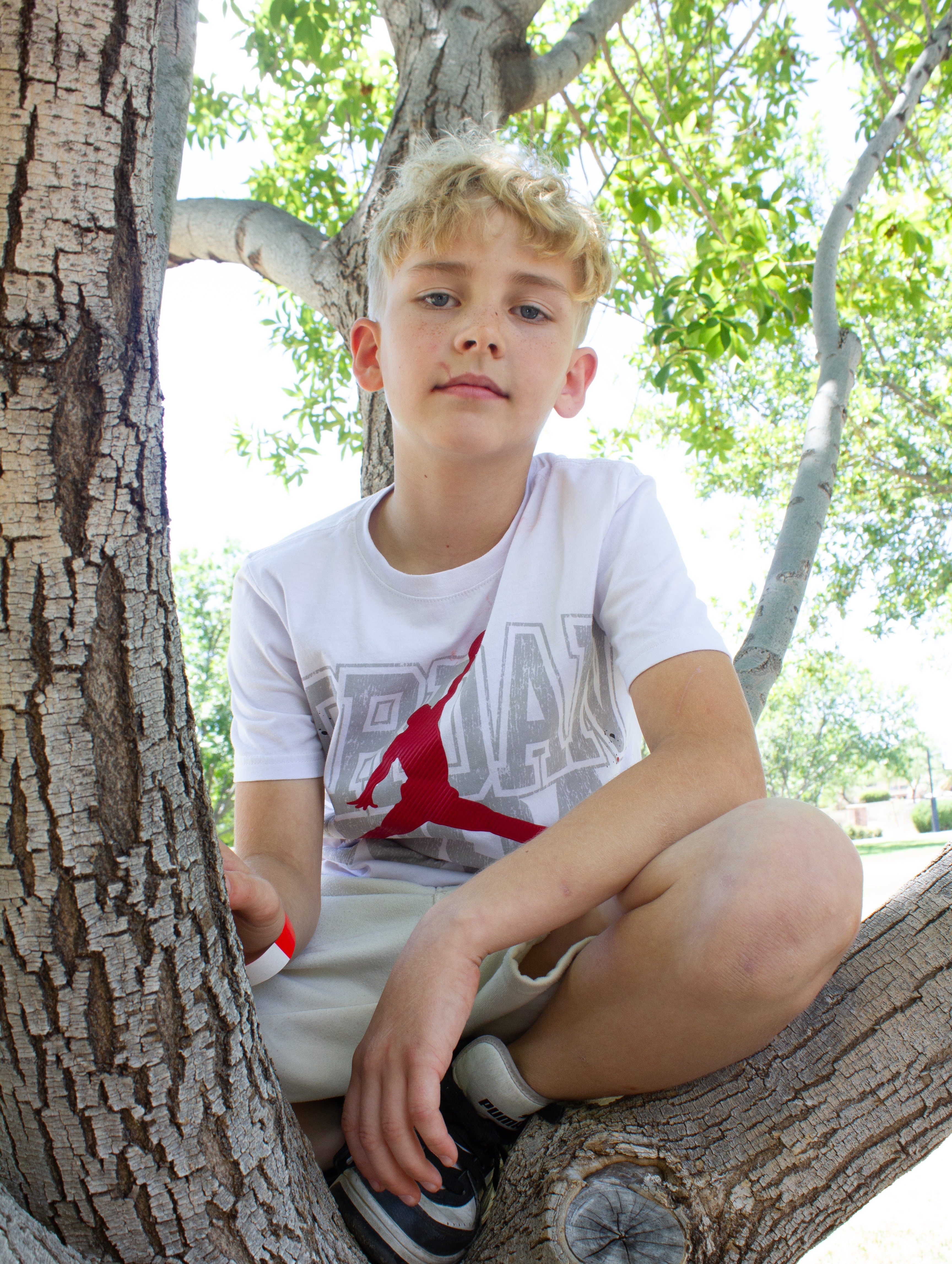 Wyatt in tree