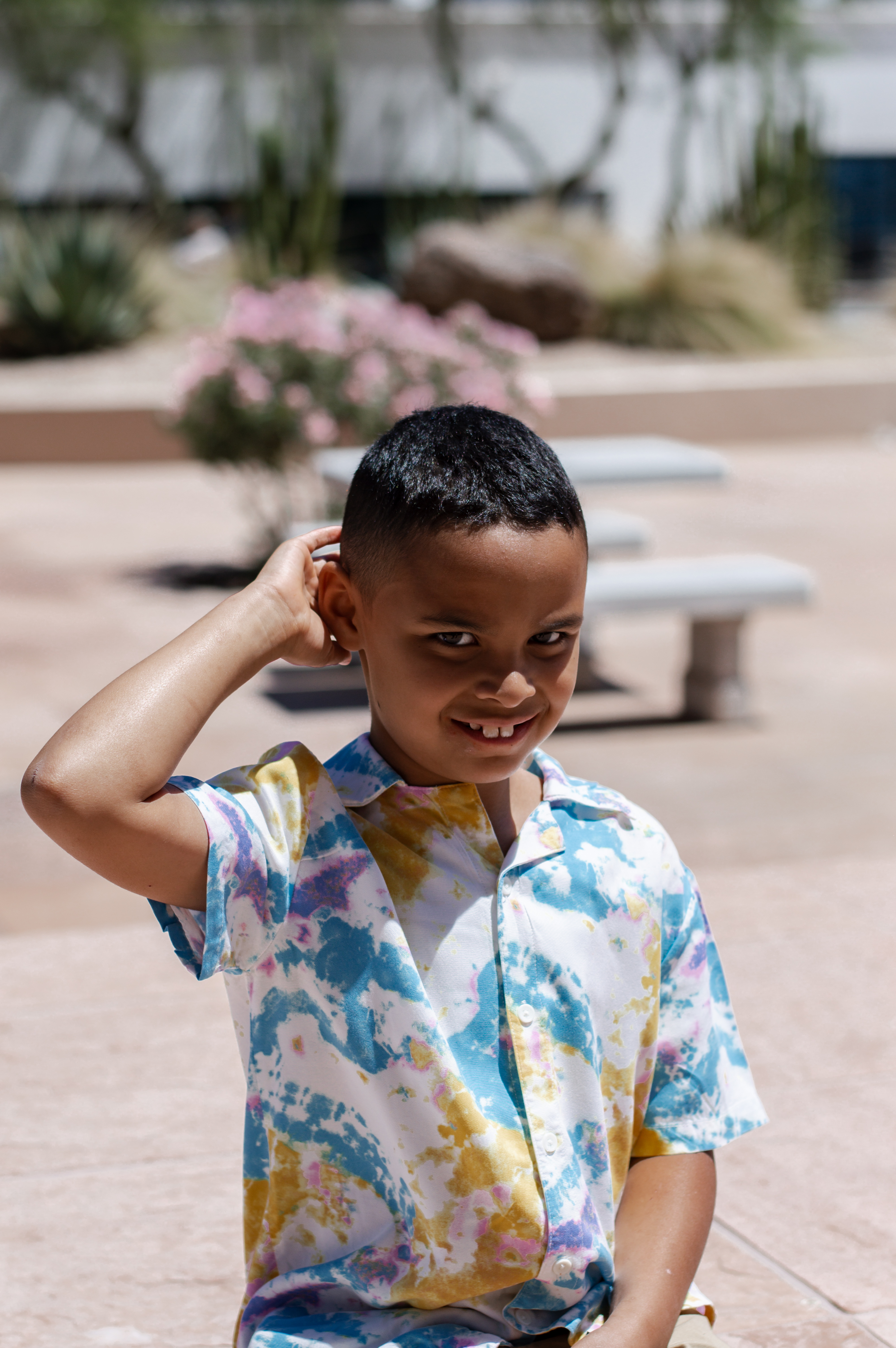 Matthew scratching his head