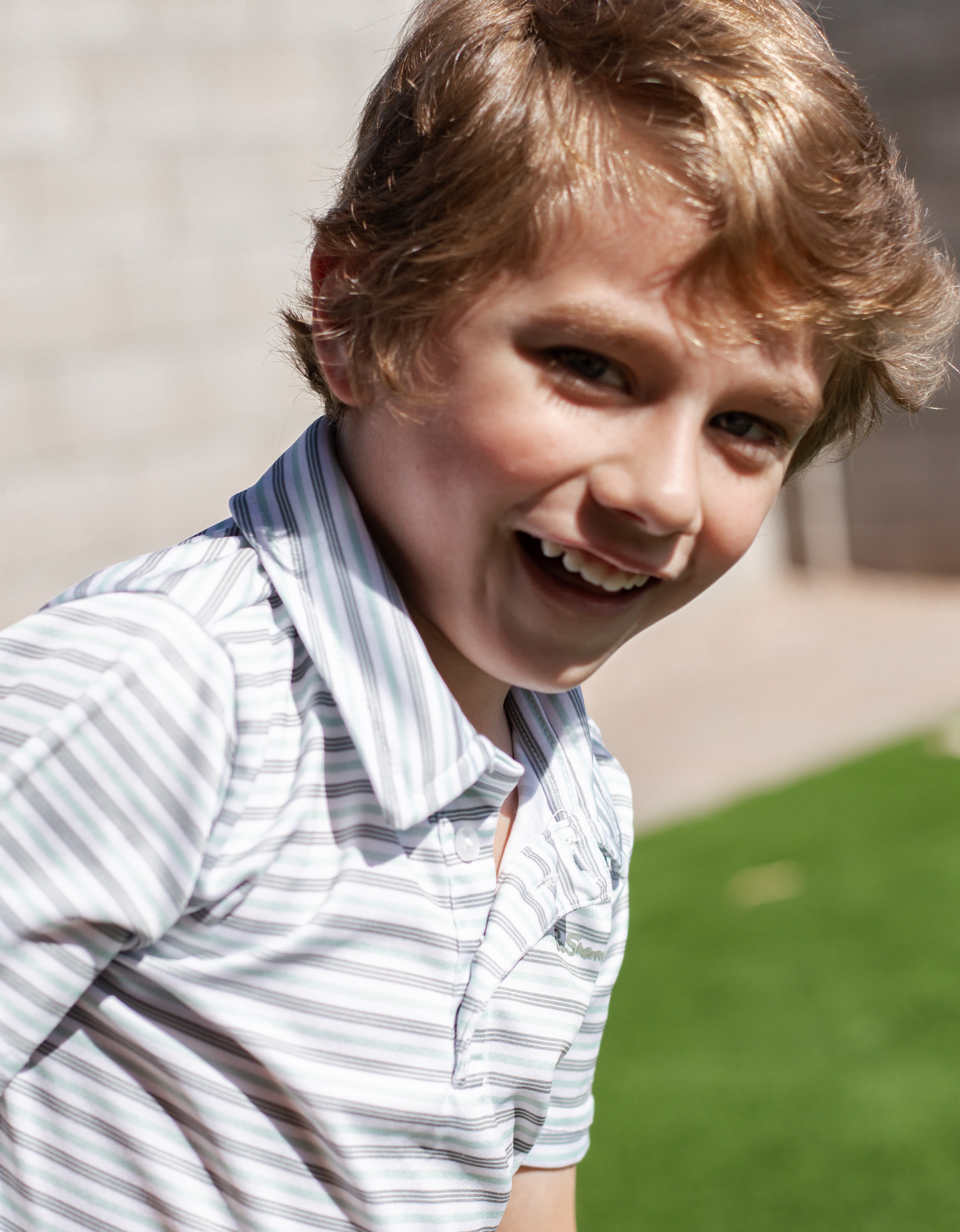 Wyatt smiling