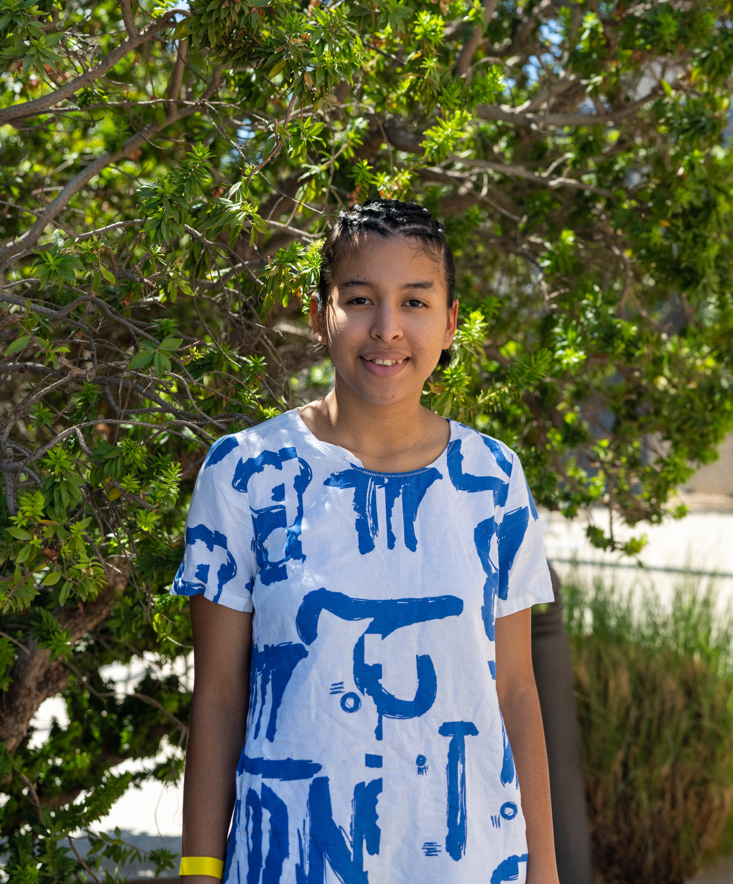 Lizbeth with trees in background