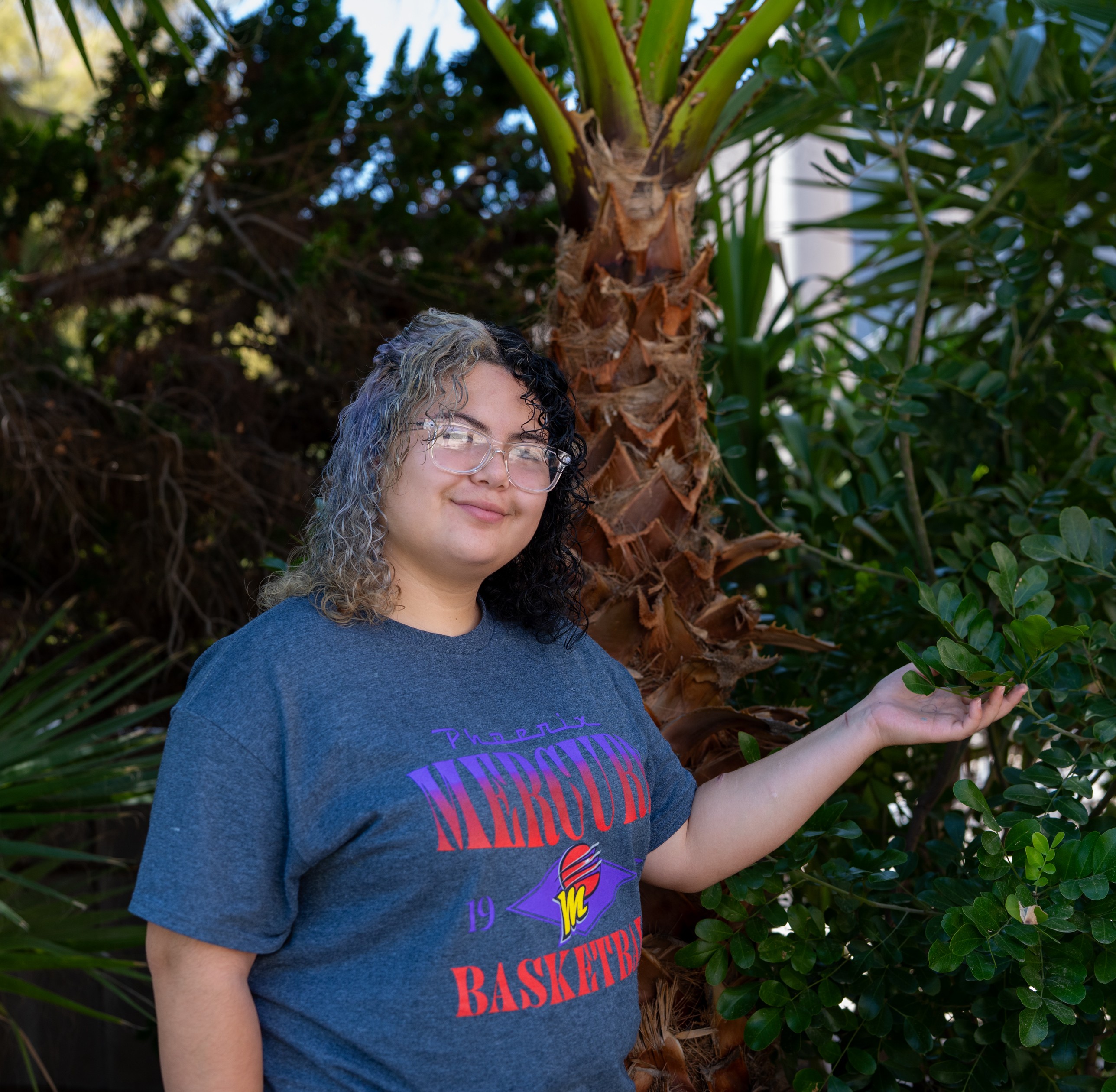 Shenelle with trees in background