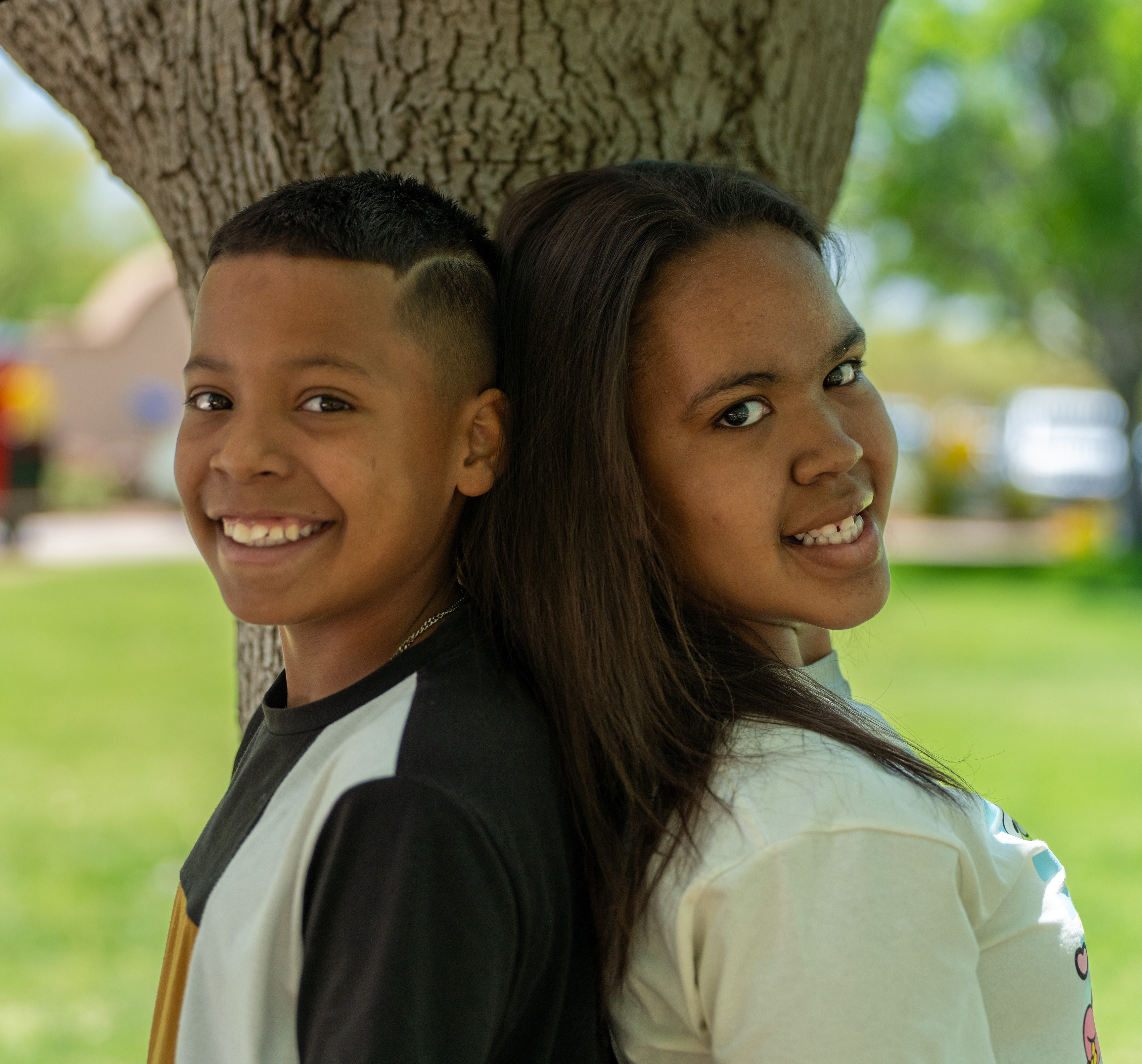 Rayne and Skylar back to back