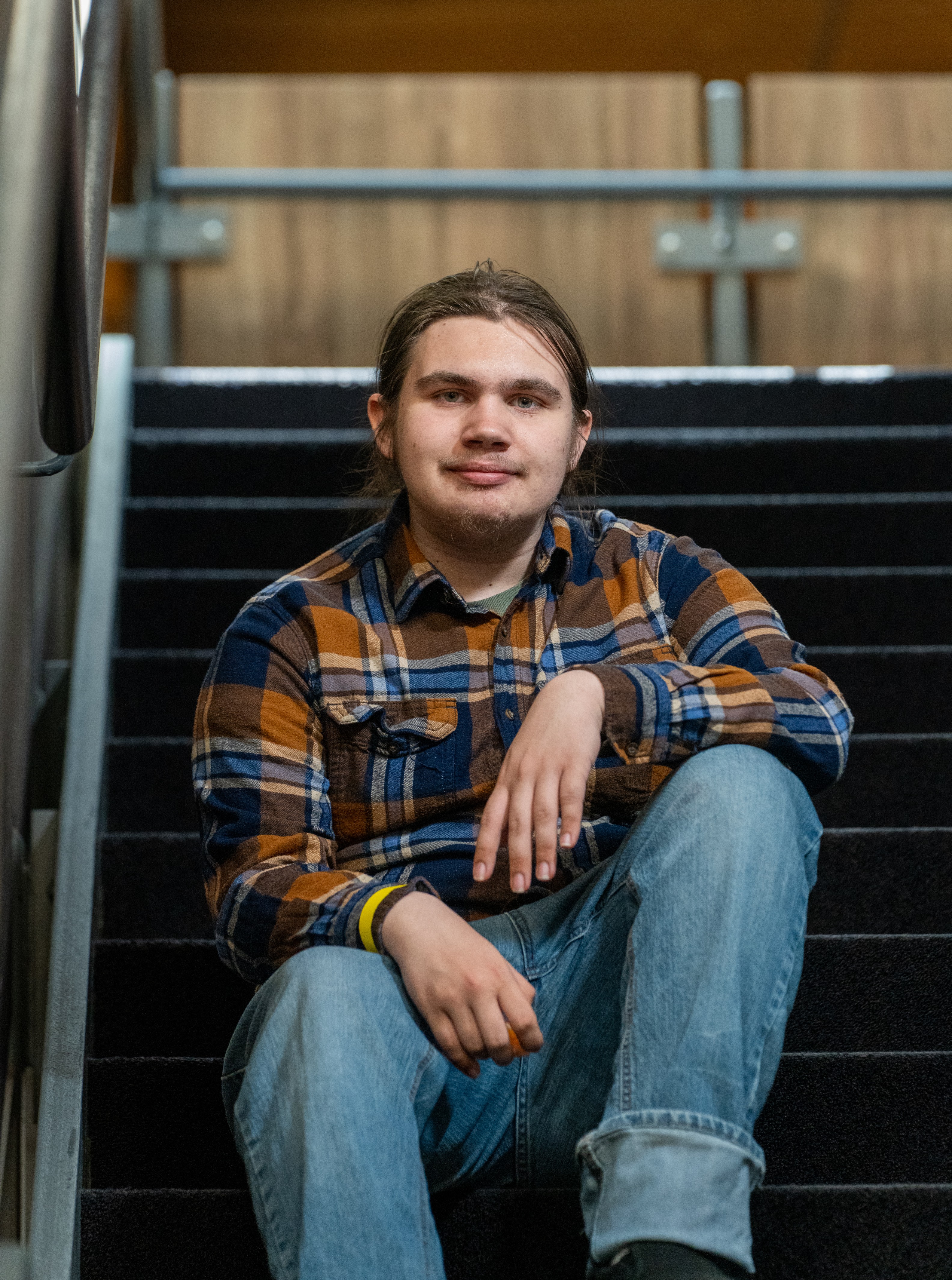 Ivanking sitting on steps