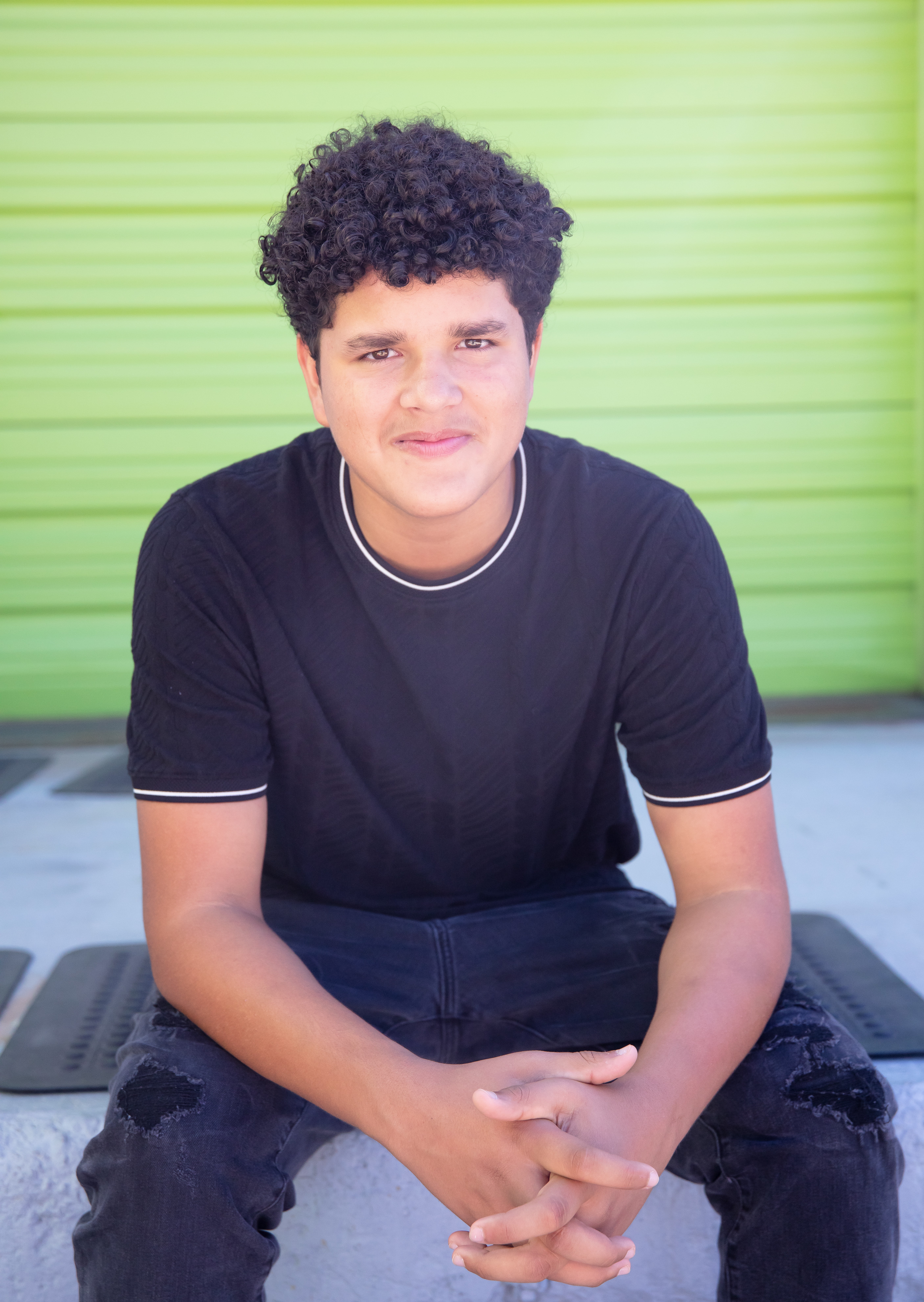 Zachary (2)- Sitting with green background