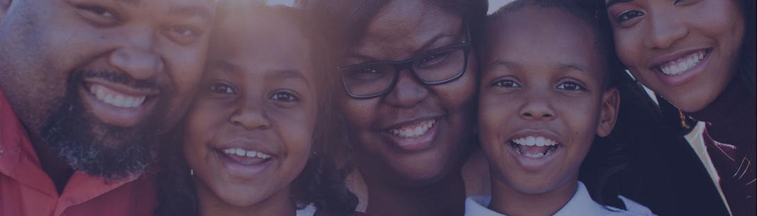 A smiling family