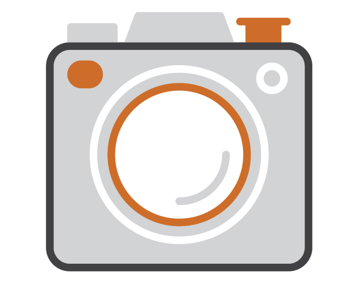 Icon image of a camera for photography.