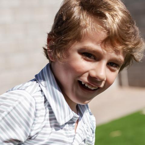 Wyatt smiling