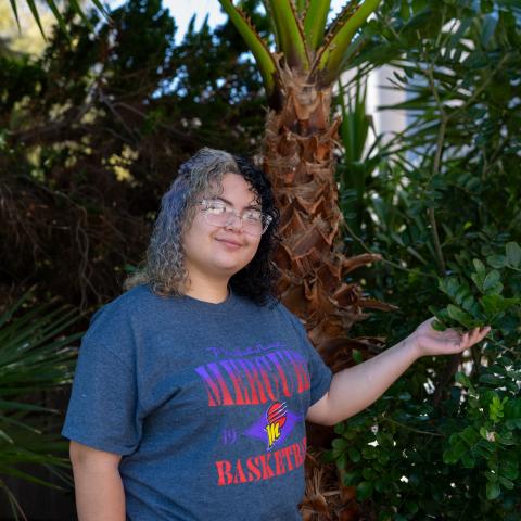 Shenelle with trees in background